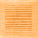 Square Solid Orange Modern Rug, abs1847org