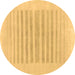 Round Solid Brown Modern Rug, abs1847brn