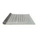 Sideview of Solid Gray Modern Rug, abs1847gry