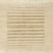 Square Abstract Yellow Solid Rug, abs1847