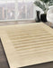 Machine Washable Abstract Yellow Rug in a Family Room, wshabs1847