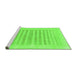 Sideview of Machine Washable Solid Green Modern Area Rugs, wshabs1847grn