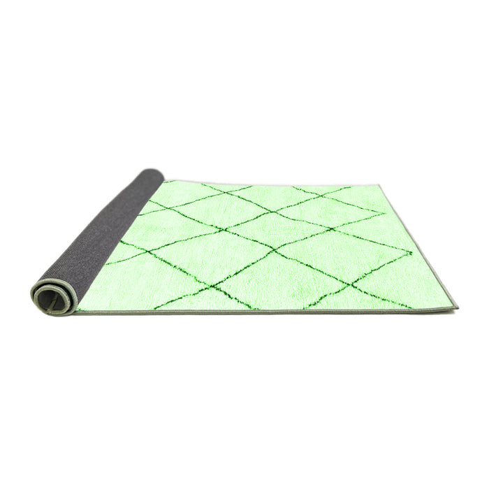 Sideview of Solid Green Modern Rug, abs1848grn