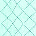 Square Solid Turquoise Modern Rug, abs1848turq