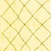 Square Machine Washable Solid Yellow Modern Rug, wshabs1848yw