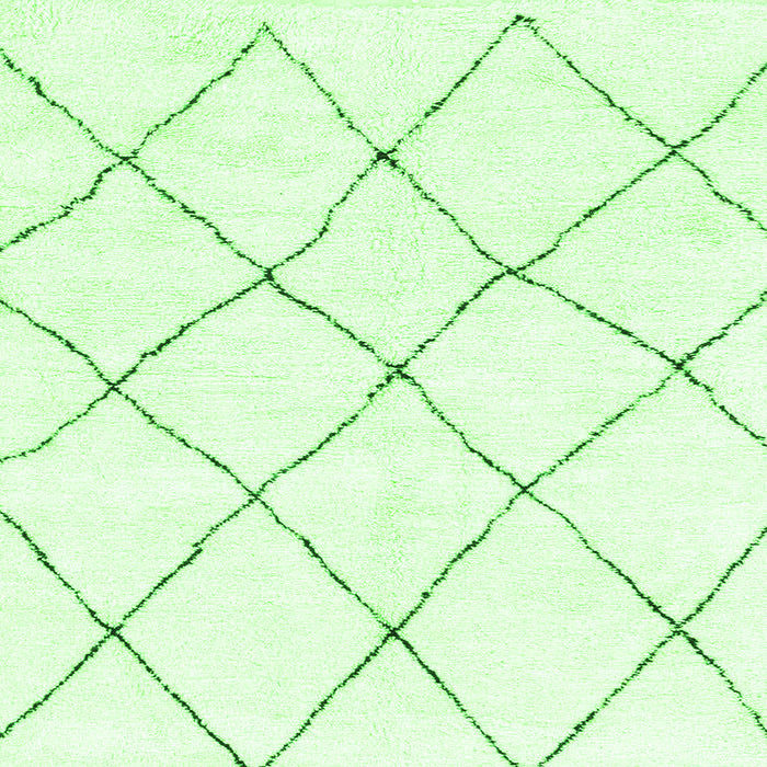 Square Machine Washable Solid Green Modern Area Rugs, wshabs1848grn