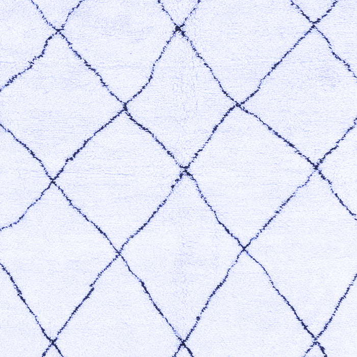 Machine Washable Solid Blue Modern Rug, wshabs1848blu