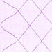 Square Solid Purple Modern Rug, abs1849pur