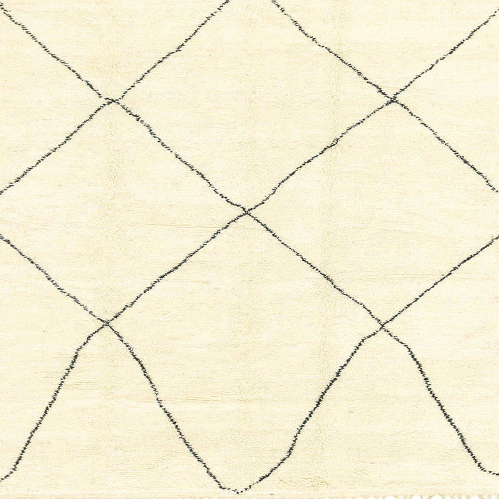 Square Machine Washable Abstract Parchment Beige Rug, wshabs1849
