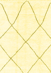 Solid Yellow Modern Rug, abs1849yw