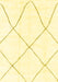 Solid Yellow Modern Rug, abs1849yw