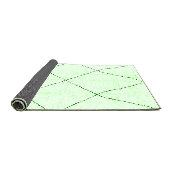 Sideview of Solid Green Modern Rug, abs1849grn