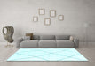 Machine Washable Solid Light Blue Modern Rug in a Living Room, wshabs1849lblu