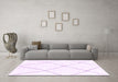 Machine Washable Solid Purple Modern Area Rugs in a Living Room, wshabs1849pur