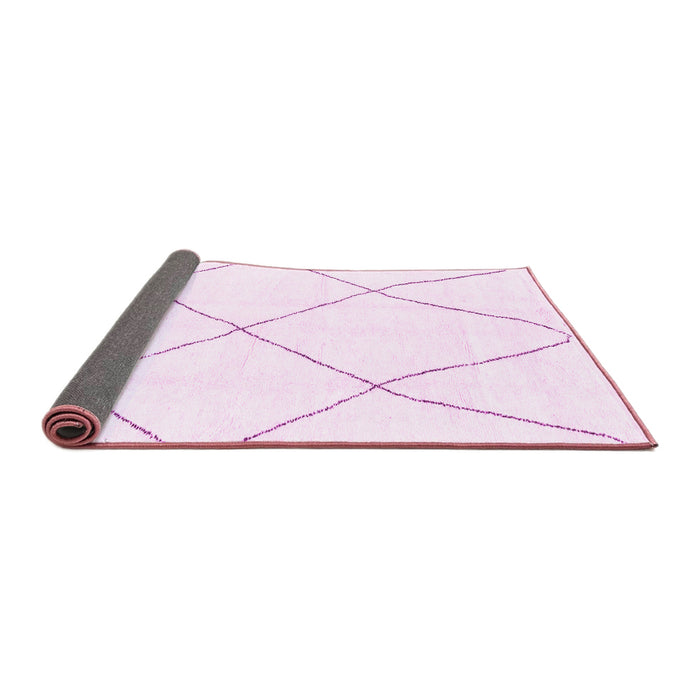 Sideview of Solid Pink Modern Rug, abs1849pnk