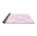 Sideview of Solid Pink Modern Rug, abs1849pnk