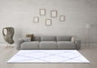 Machine Washable Solid Blue Modern Rug in a Living Room, wshabs1849blu