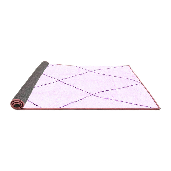 Sideview of Solid Purple Modern Rug, abs1849pur