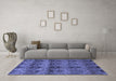 Machine Washable Abstract Blue Modern Rug in a Living Room, wshabs184blu