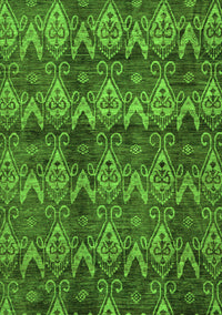 Abstract Green Modern Rug, abs184grn