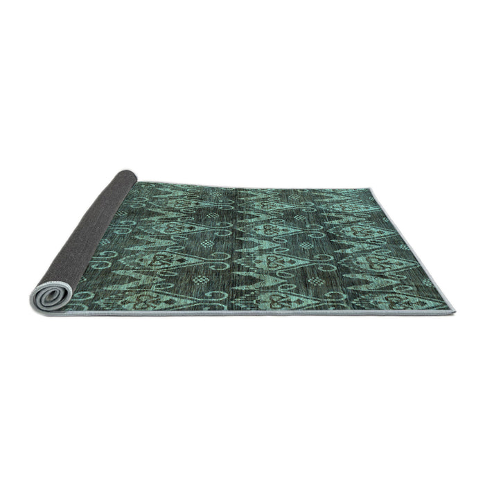 Sideview of Abstract Light Blue Modern Rug, abs184lblu
