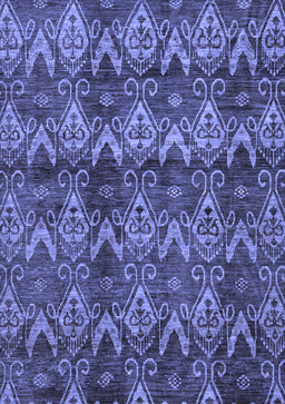 Abstract Blue Modern Rug, abs184blu