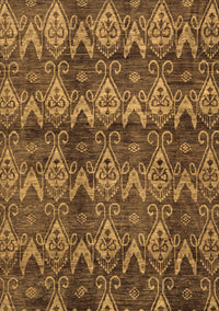 Abstract Brown Modern Rug, abs184brn