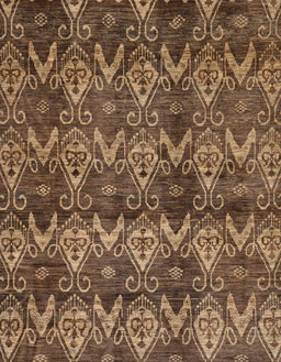 Machine Washable Abstract Red Brown Rug, wshabs184