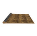 Sideview of Abstract Brown Modern Rug, abs184brn