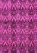 Machine Washable Abstract Pink Modern Rug, wshabs184pnk