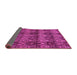 Sideview of Abstract Pink Modern Rug, abs184pnk