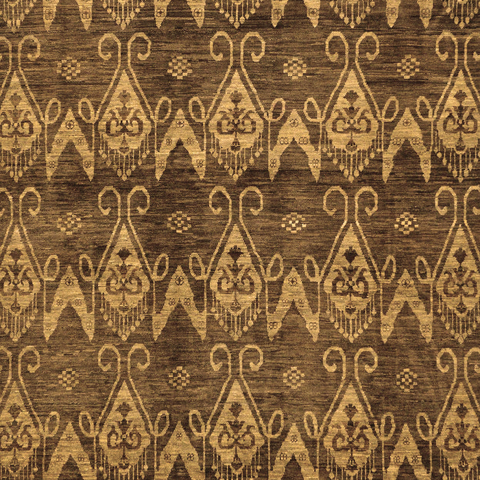 Machine Washable Abstract Brown Modern Rug, wshabs184brn