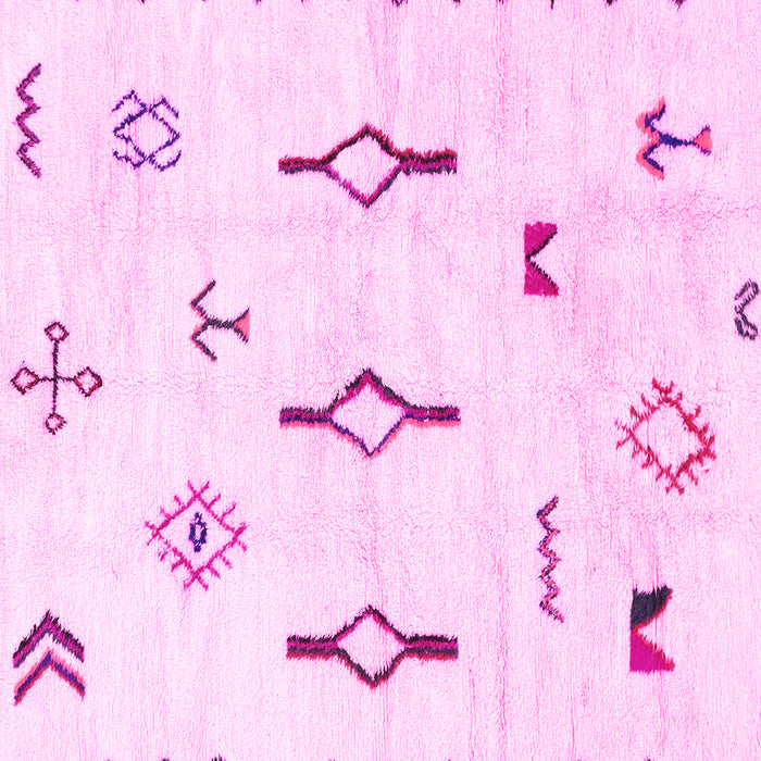 Square Solid Pink Modern Rug, abs1850pnk