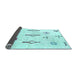 Sideview of Solid Light Blue Modern Rug, abs1850lblu