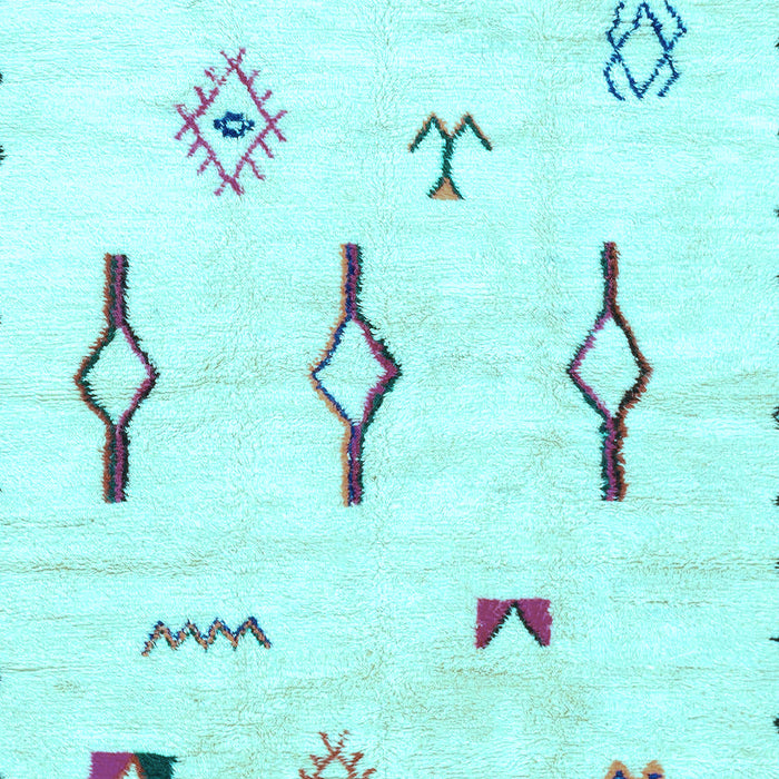 Machine Washable Solid Light Blue Modern Rug, wshabs1850lblu