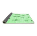 Sideview of Solid Emerald Green Modern Rug, abs1850emgrn