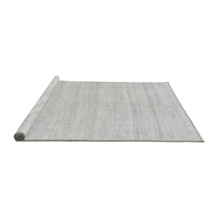 Sideview of Machine Washable Solid Gray Modern Rug, wshabs1851gry