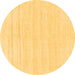 Round Solid Brown Modern Rug, abs1851brn