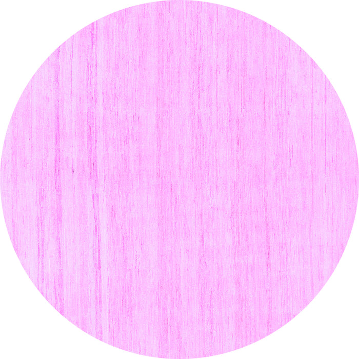 Round Machine Washable Solid Purple Modern Area Rugs, wshabs1851pur
