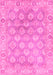 Machine Washable Oriental Pink Traditional Rug, wshabs1852pnk