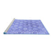 Sideview of Machine Washable Oriental Blue Traditional Rug, wshabs1852blu