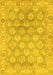 Machine Washable Oriental Yellow Traditional Rug, wshabs1852yw