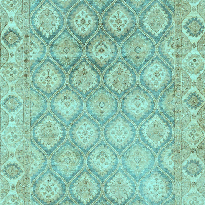 Machine Washable Oriental Light Blue Traditional Rug, wshabs1852lblu