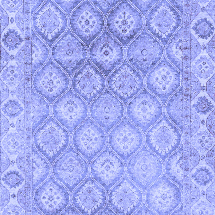 Machine Washable Oriental Blue Traditional Rug, wshabs1852blu