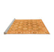 Sideview of Machine Washable Oriental Orange Traditional Area Rugs, wshabs1852org