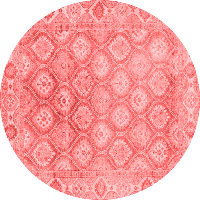 Machine Washable Oriental Red Traditional Rug, wshabs1852red