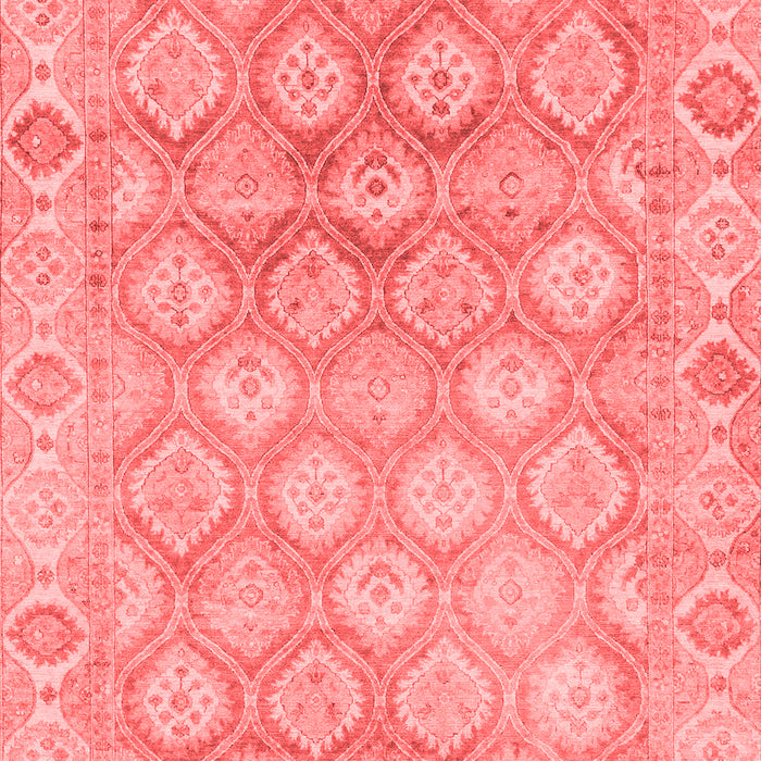 Machine Washable Oriental Red Traditional Rug, wshabs1852red