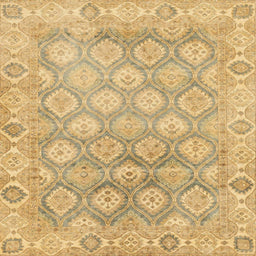 Square Machine Washable Abstract Orange Rug, wshabs1852