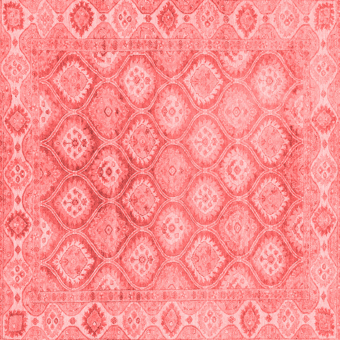 Machine Washable Oriental Red Traditional Rug, wshabs1852red