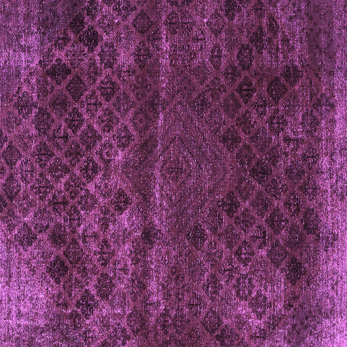 Square Machine Washable Abstract Purple Modern Area Rugs, wshabs1853pur